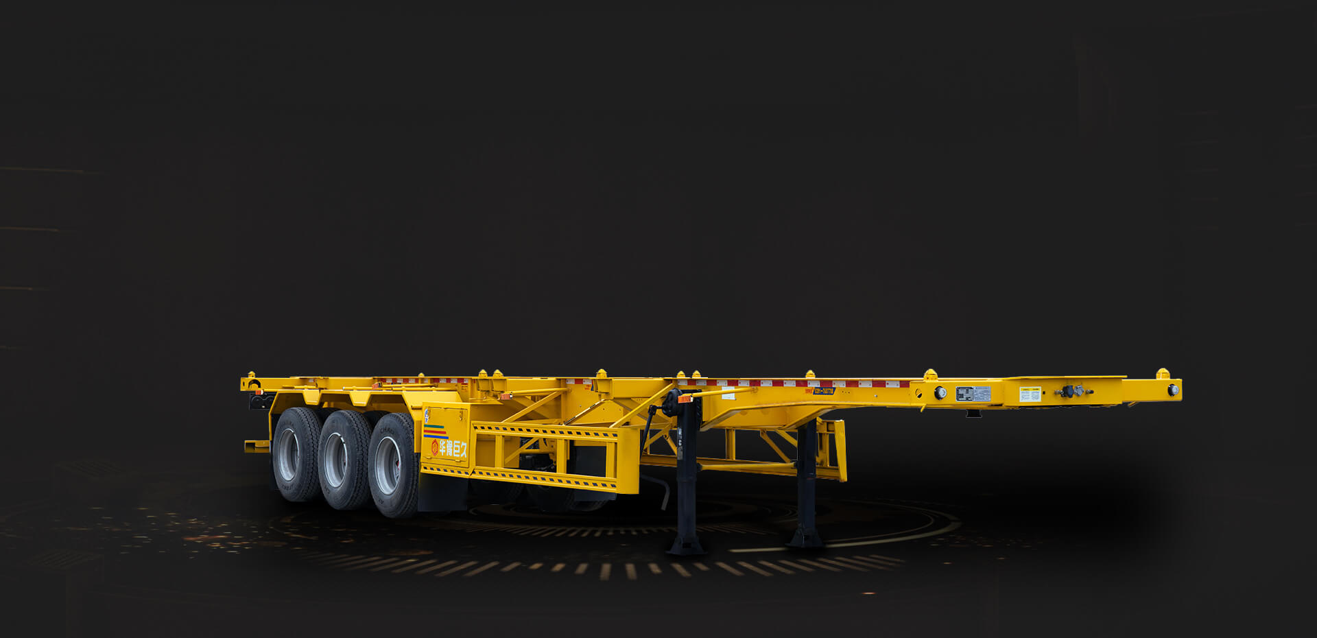 High Strength Container Chassis Skeleton Semi Trailer