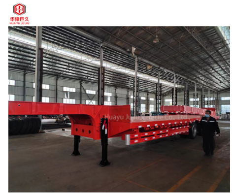 3 Axles Lowbed Semi Trailer