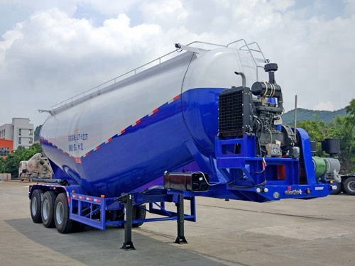 Diesel Engine High Quality Bulk Cement Tanker Semi Trailer